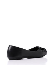 FAN-DJTF-005 Decorative Buckle Slip On Leather Flats