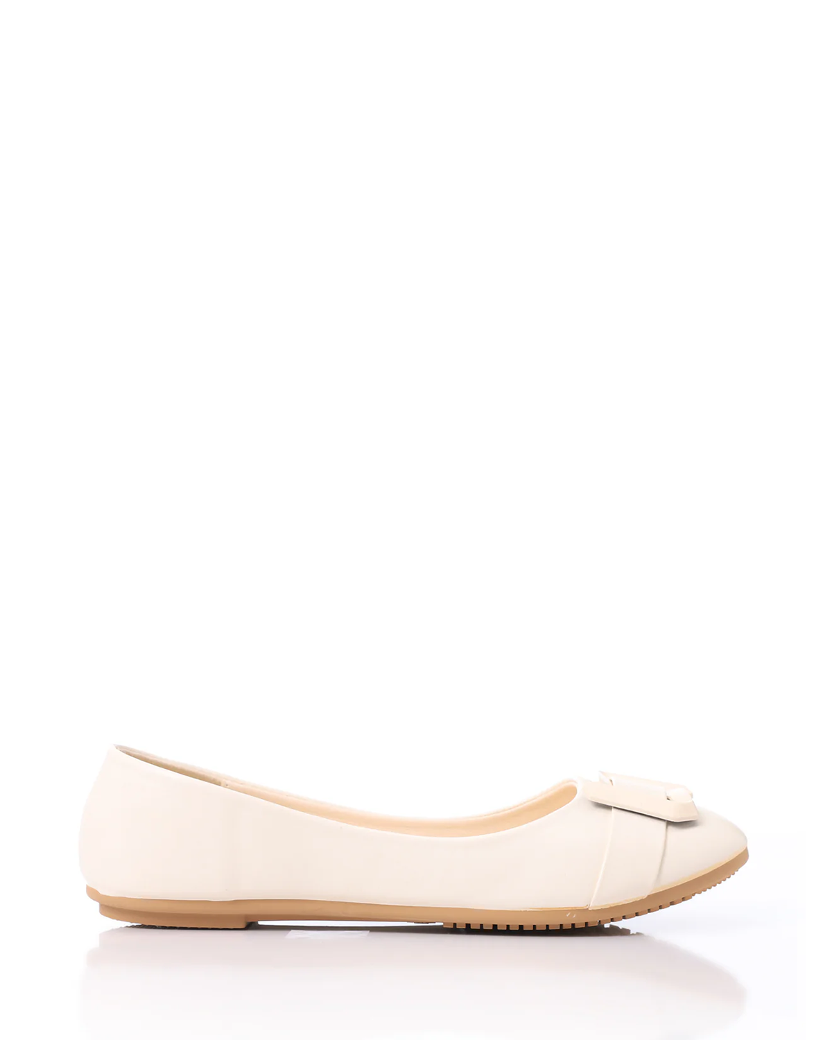 FAN-DJTF-005 Decorative Buckle Slip On Leather Flats