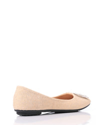 FAN-DJTF-006 Simon Glittery Simple Evening Slip On Flats