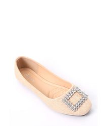 FAN-DJTF-006 Simon Glittery Simple Evening Slip On Flats
