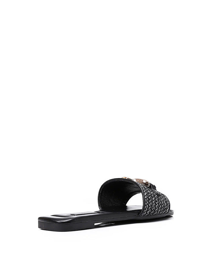 FAN-DJTF-016 Braided Strap Straw Women Slippers