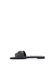 FAN-DJTF-016 Braided Strap Straw Women Slippers