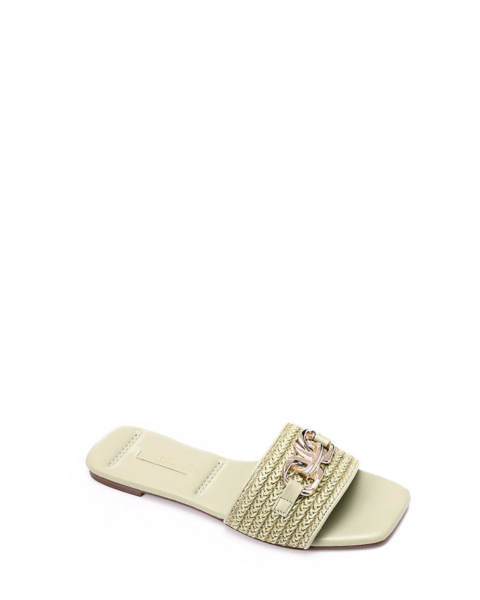 FAN-DJTF-016 Braided Strap Straw Women Slippers