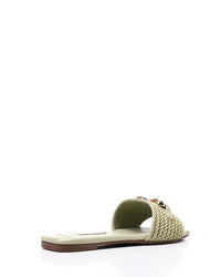 FAN-DJTF-016 Braided Strap Straw Women Slippers