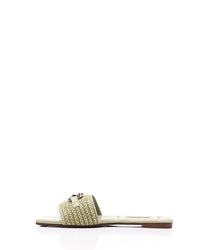 FAN-DJTF-016 Braided Strap Straw Women Slippers