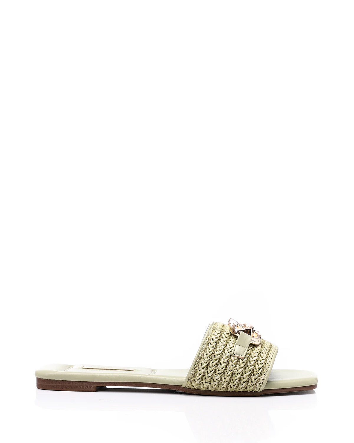 FAN-DJTF-016 Braided Strap Straw Women Slippers