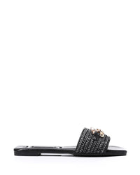 FAN-DJTF-016 Braided Strap Straw Women Slippers