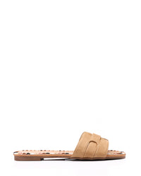 FAN-DJTF-022 Textured Leather Women Slippers