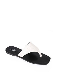 FAN-DJTF-024 Reptile Pattenred Leather Slippers