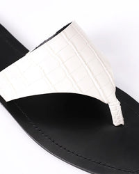 FAN-DJTF-024 Reptile Pattenred Leather Slippers