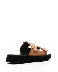 FAN-DJTF-033 Toecap Flat Buff Slipper