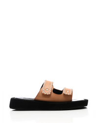 FAN-DJTF-033 Toecap Flat Buff Slipper