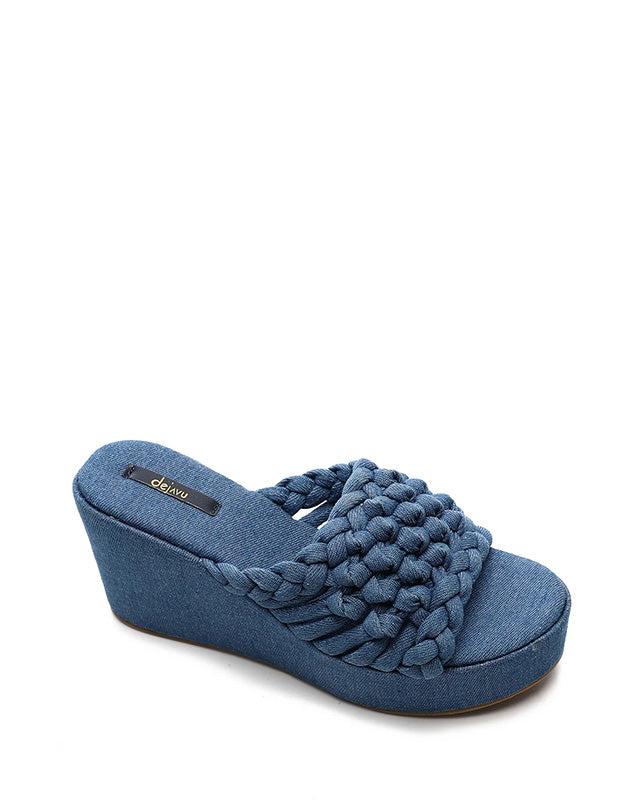 JAL-DJTF-005 Denim Heeled Slipper