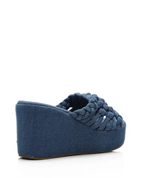JAL-DJTF-005 Denim Heeled Slipper