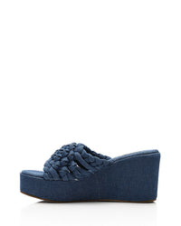 JAL-DJTF-005 Denim Heeled Slipper