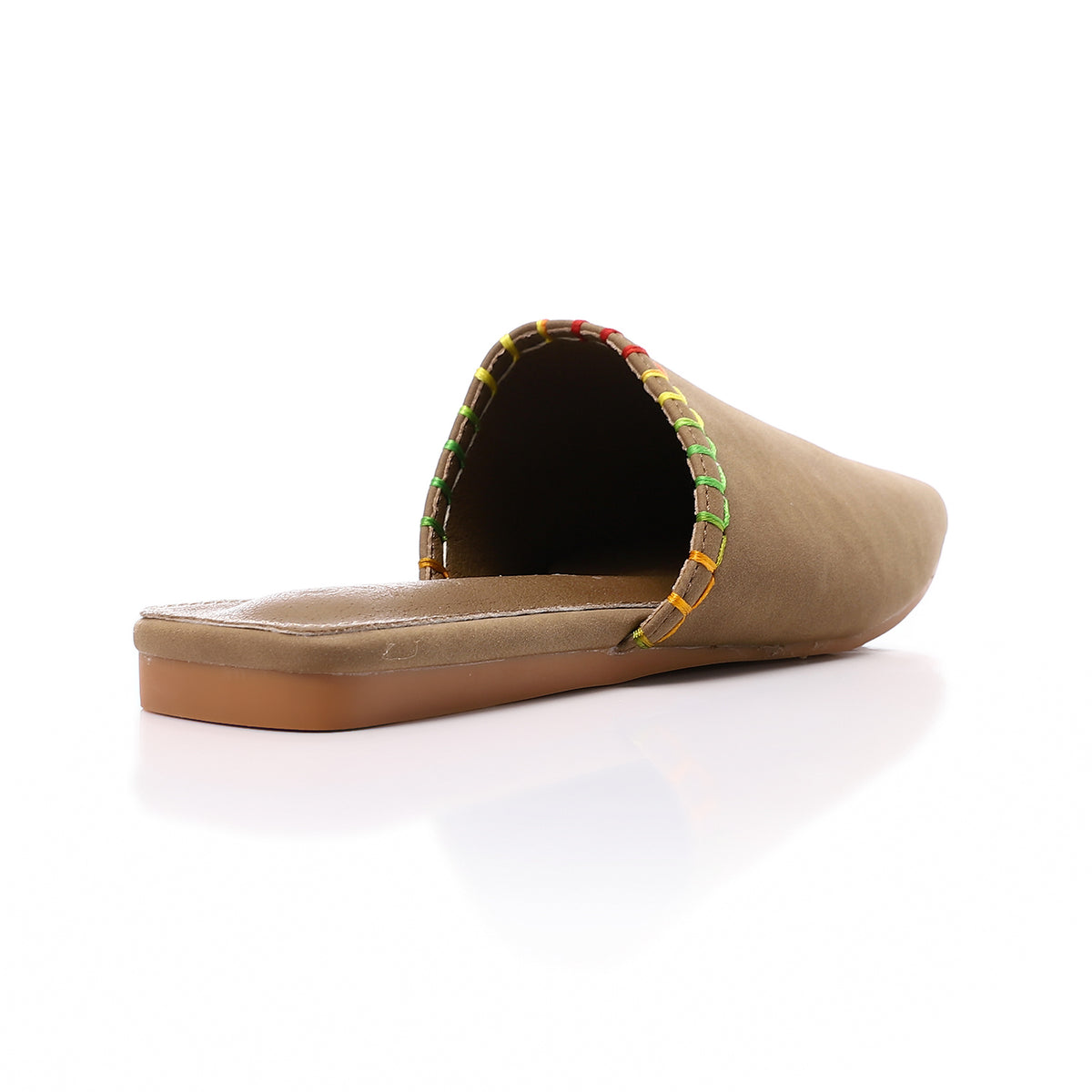JAL-DJTF-051 Textured Leather Slip On Flat Mules