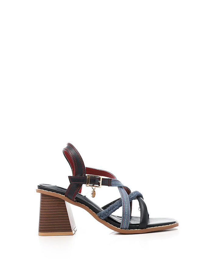 JAL-DJTF-052 Multi-Straps Heeled Sandals