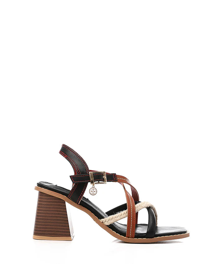 JAL-DJTF-052 Multi-Straps Heeled Sandals