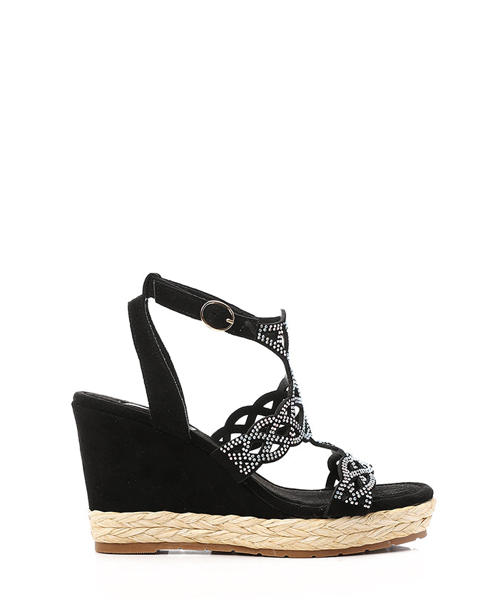 JAL-DJTF-054 Classic Suede Heeled Wedge