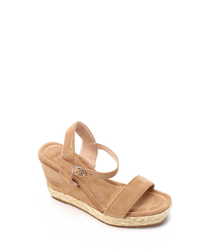 JAL-DJTF-055 Suede Classic Heeled Wedge