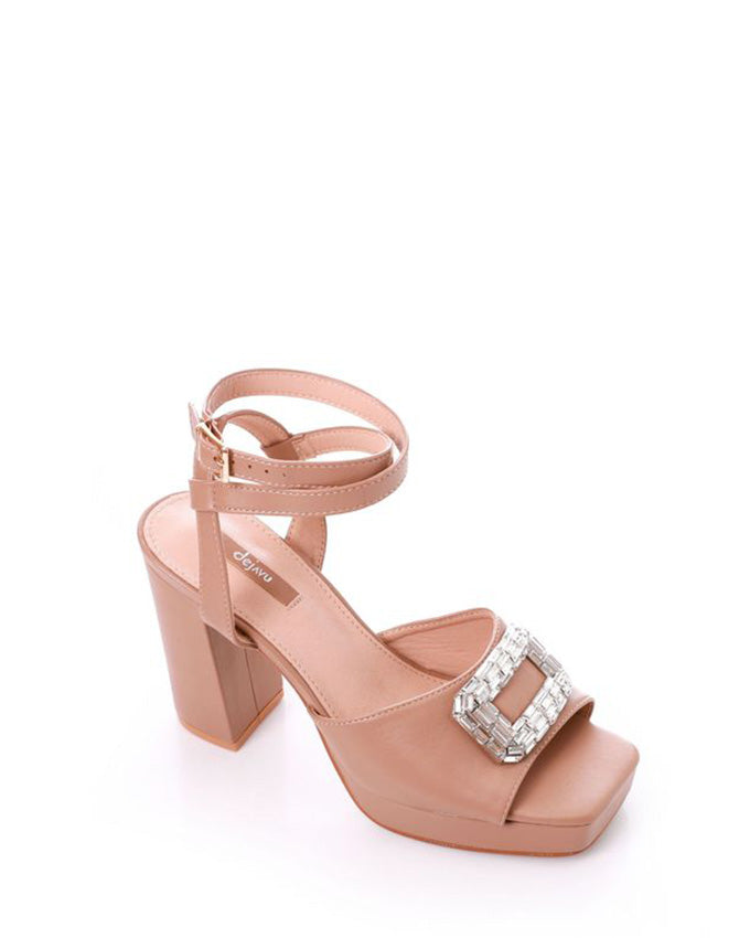 JAL-DJTF-056 Buckle Closure Heeled Sandals