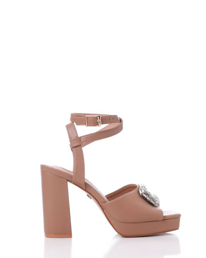 JAL-DJTF-056 Buckle Closure Heeled Sandals