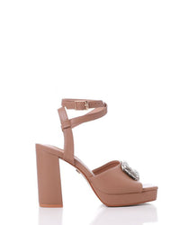 JAL-DJTF-056 Buckle Closure Heeled Sandals