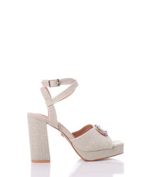 JAL-DJTF-056 Buckle Closure Heeled Sandals