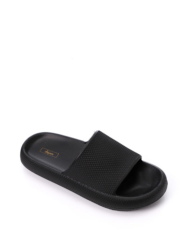 KND-DJTF-004 Textured Sliding Rubber Cloud Slippers