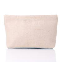 LID-DJTF-022 Vertical Leather Detail For Linen Simple Pouch