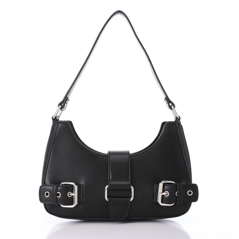 LID-DJTF-027 Decorative Multi-Belted Leather Shoulder Bag