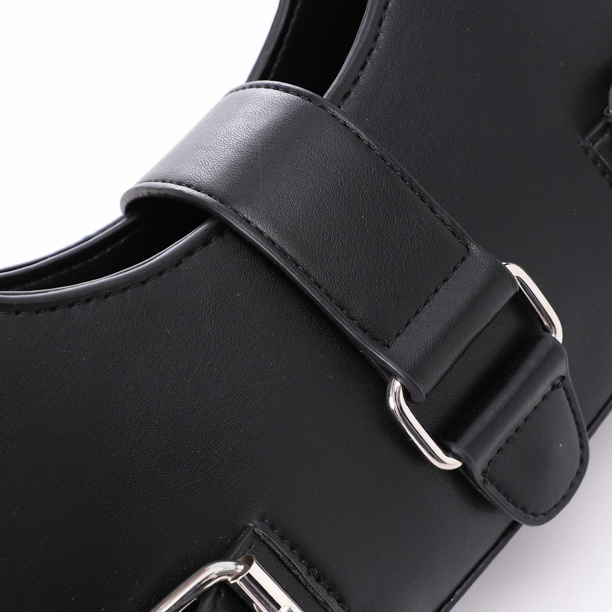 LID-DJTF-027 Decorative Multi-Belted Leather Shoulder Bag