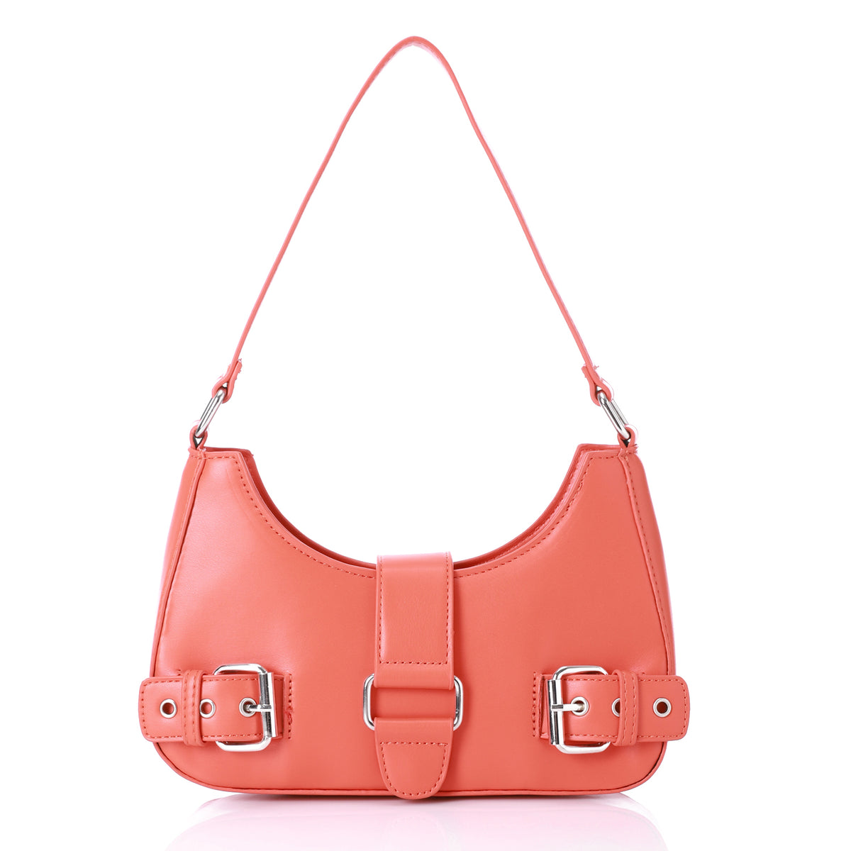 LID-DJTF-027 Decorative Multi-Belted Leather Shoulder Bag