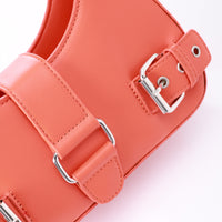 LID-DJTF-027 Decorative Multi-Belted Leather Shoulder Bag