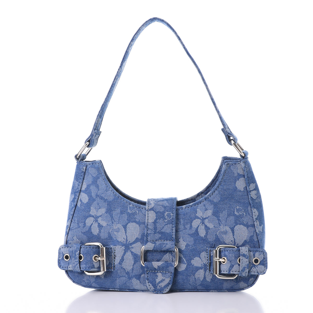 LID-DJTF-027 Decorative Multi-Belted Leather Shoulder Bag