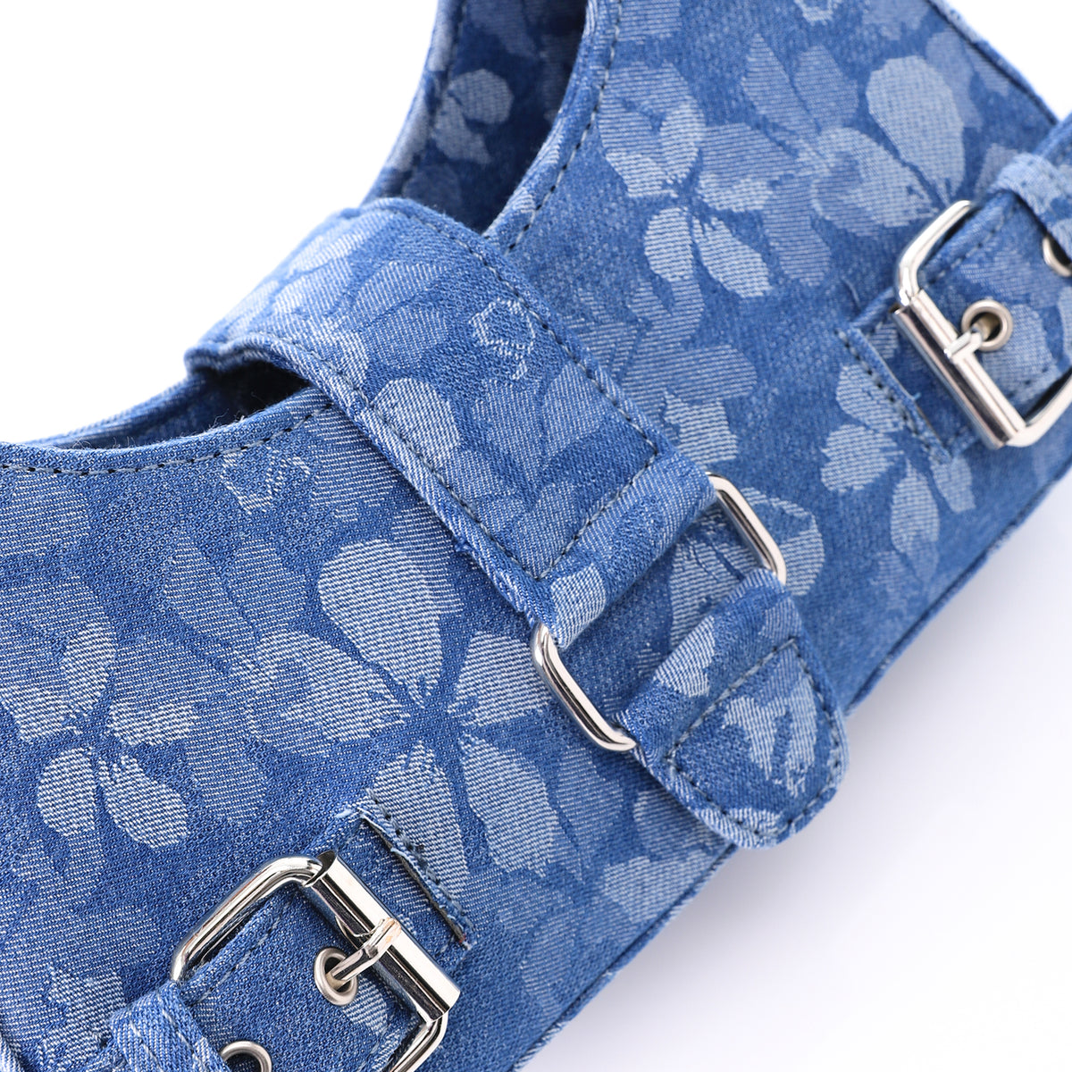 LID-DJTF-027 Decorative Multi-Belted Leather Shoulder Bag