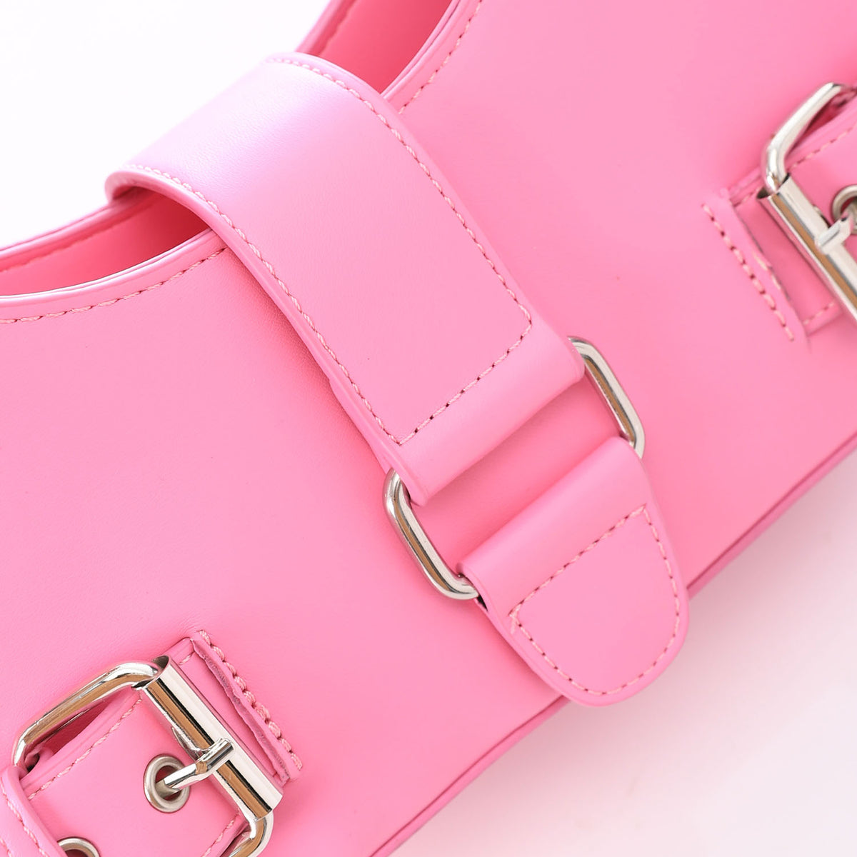 LID-DJTF-027 Decorative Multi-Belted Leather Shoulder Bag