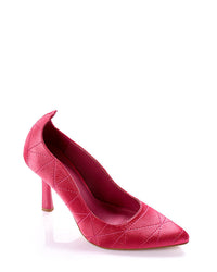 XKK-DJTH-007 Quilted Satin High Heels