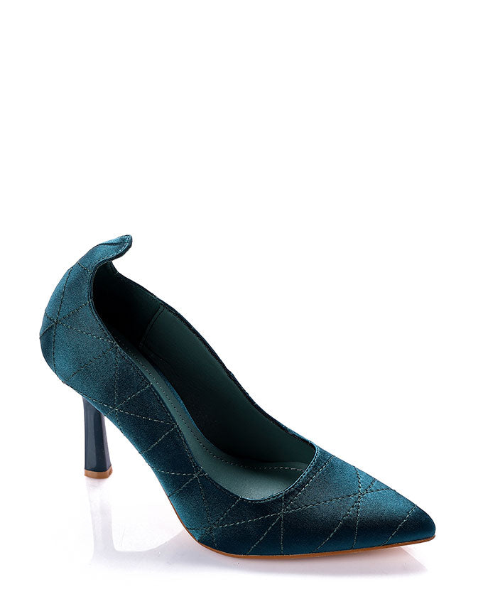 XKK-DJTH-007 Quilted Satin High Heels