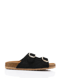 FAN-DJTV-002 Lace Breeze Buckle Slipper