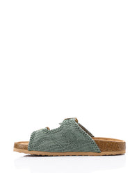 FAN-DJTV-002 Lace Breeze Buckle Slipper
