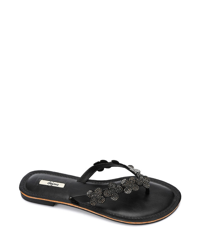 FAN-DJTV-005 Decorated Flowery Slipper