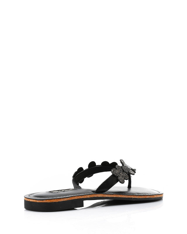 FAN-DJTV-005 Decorated Flowery Slipper