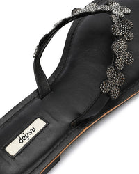 FAN-DJTV-005 Decorated Flowery Slipper