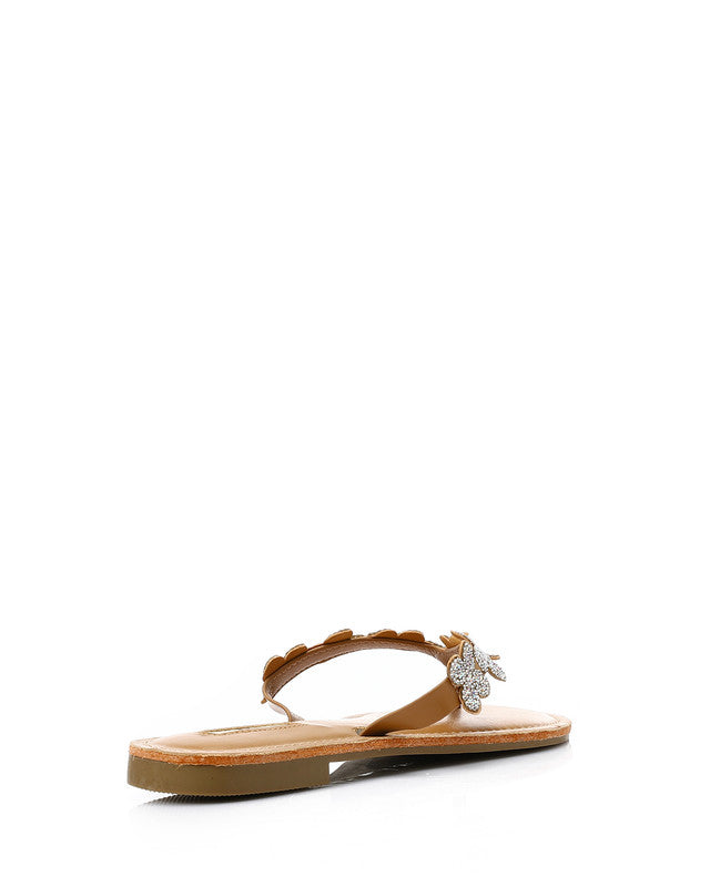 FAN-DJTV-005 Decorated Flowery Slipper
