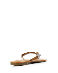 FAN-DJTV-005 Decorated Flowery Slipper