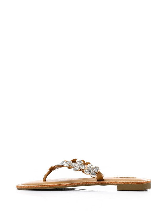 FAN-DJTV-005 Decorated Flowery Slipper