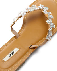FAN-DJTV-005 Decorated Flowery Slipper