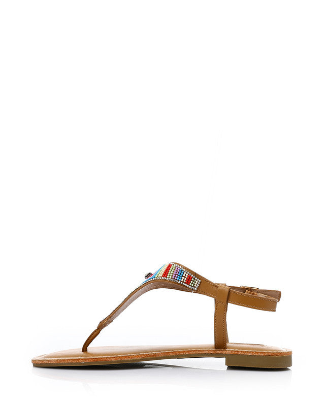 FAN-DJTV-006 Buckle Closure Embellished Sandal