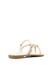 FAN-DJTV-007 Decorative Gold Charms Flat Slipper